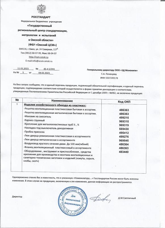 Отказное письмо