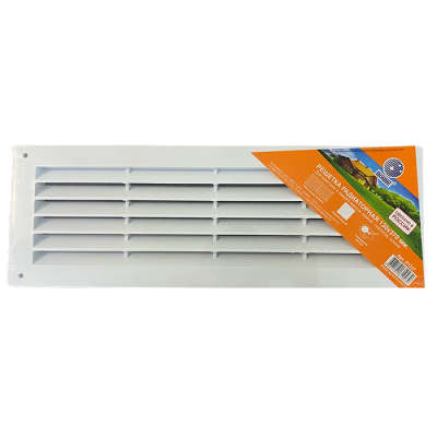 Решетка радиаторная 130*370 белая люкс